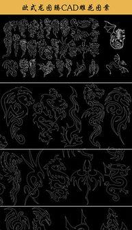 欧美雕塑纹身素材图片,立体与线条的完美融合